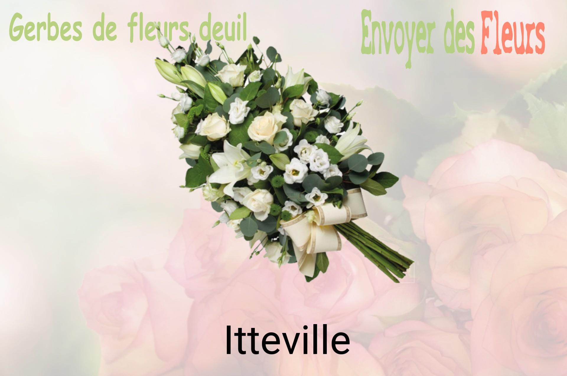 Gerbe de fleurs de deuil livrée à Itteville